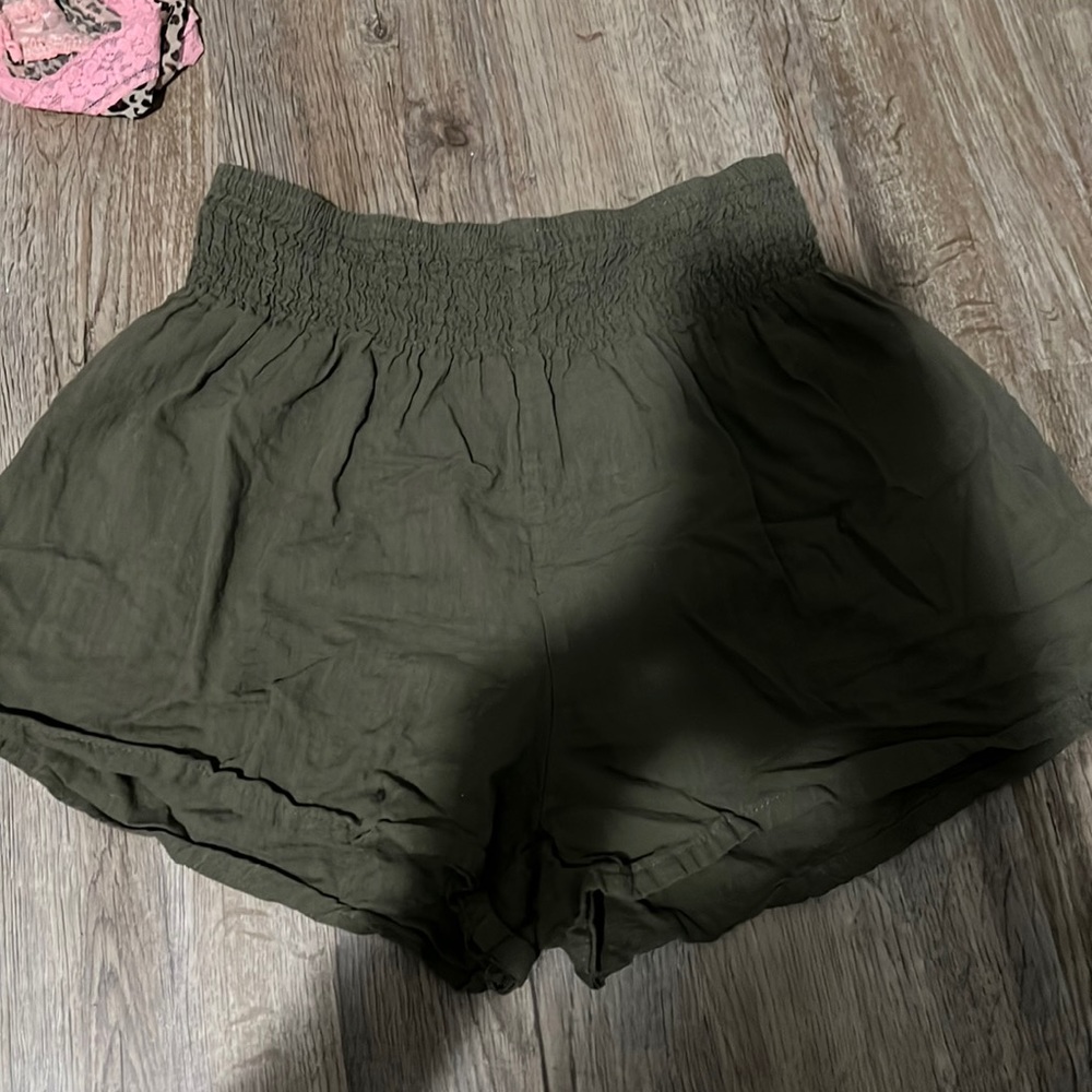 Army green shorts from Shein